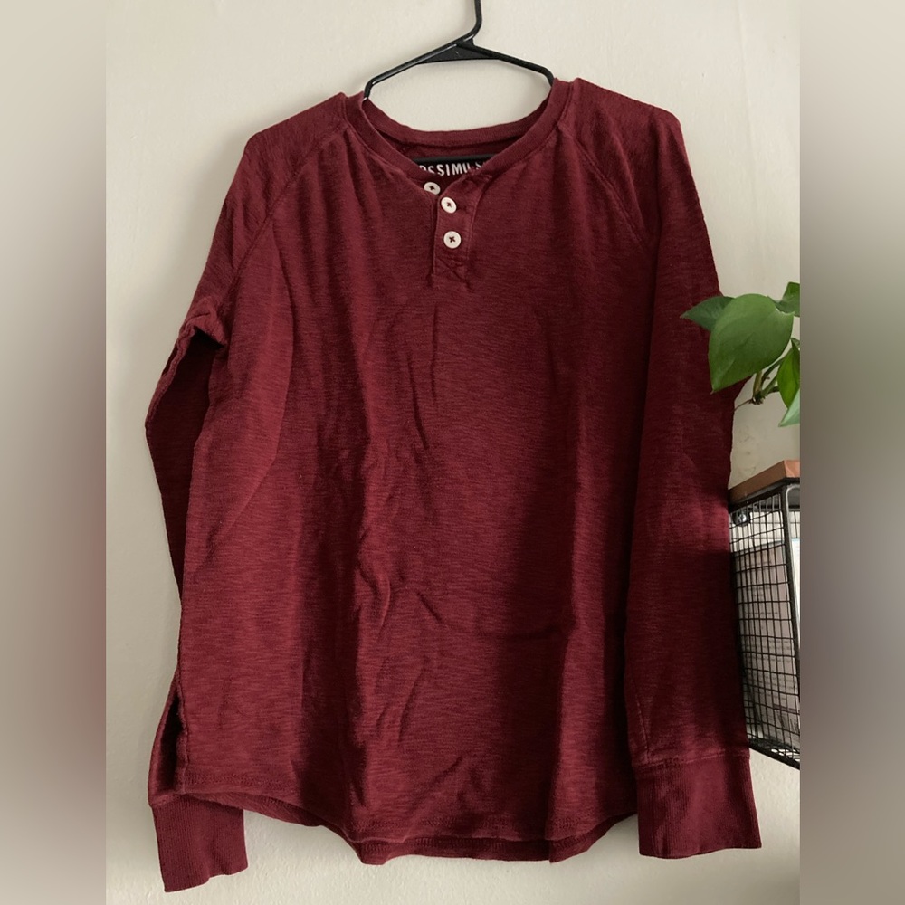 Target Long Sleeve Henley Shirt